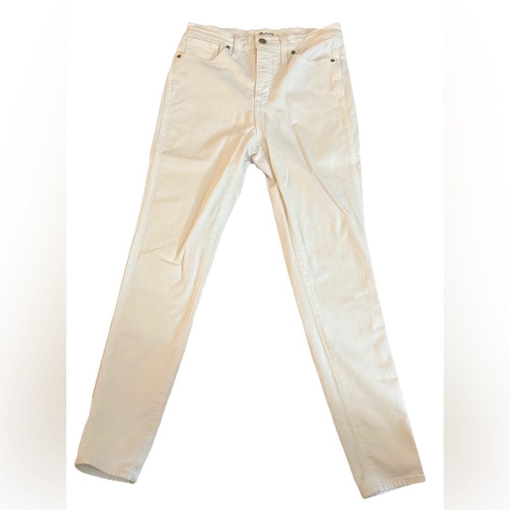 Madewell Women’s Cotton 10” High Rise White Skinny Jeans Size 29